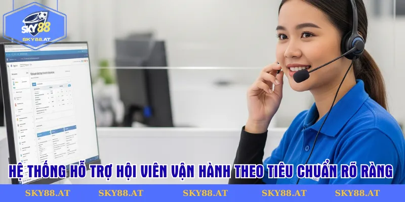 Hệ thống hỗ trợ hội viên vận hành theo tiêu chuẩn rõ ràng