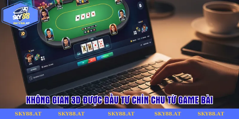 Không gian 3D được đầu tư chỉn chu từ game bài